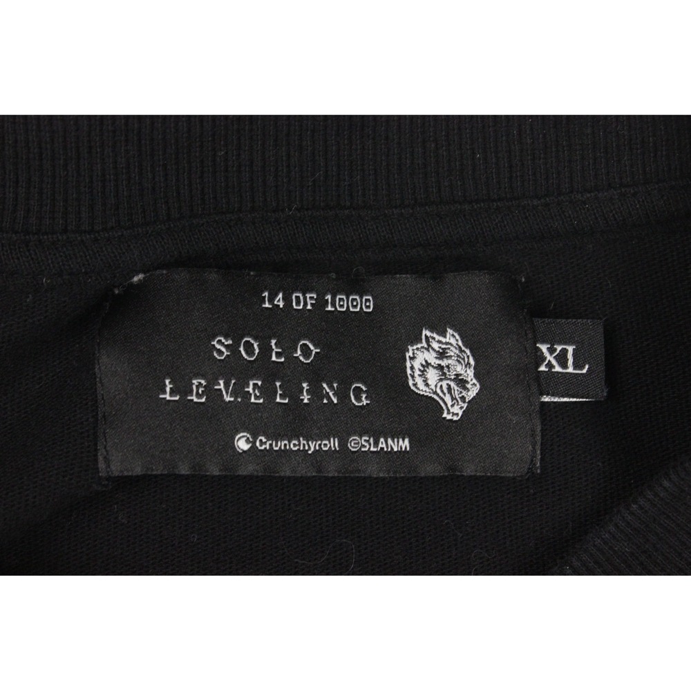 Darc Sport Solo Leveling Statue of God Tee XL Black 14/1000 Limited Anime Shirt - Picture 5 of 9